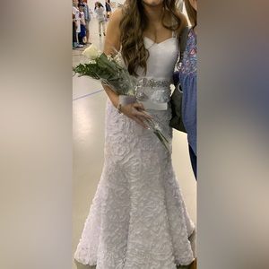 unique white prom/homecoming dress